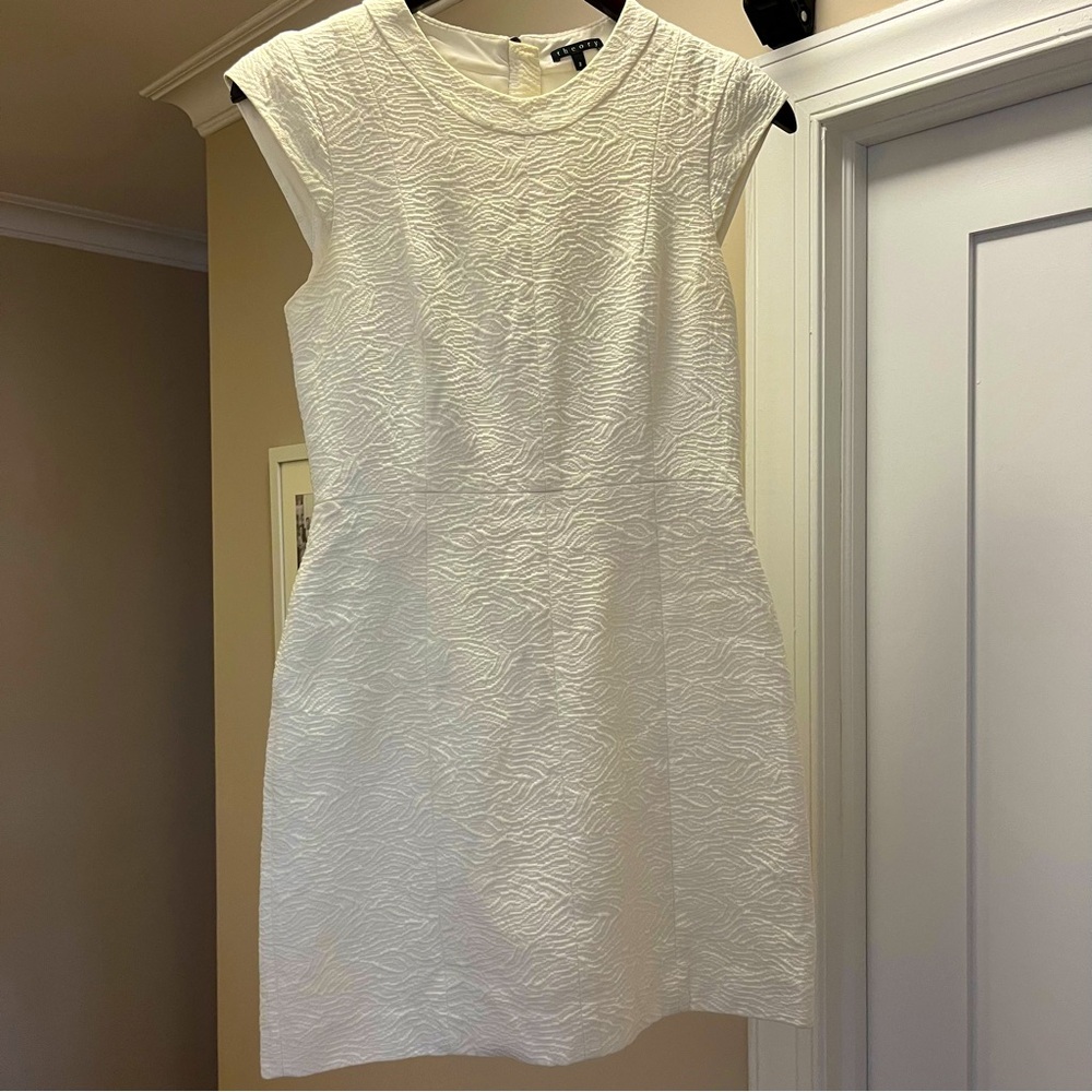Theory Off White Textured Mini Dress (2)